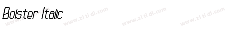 Bolster Italic字体转换